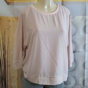 NWT Hazel Krista Woven Pink Top Size XS